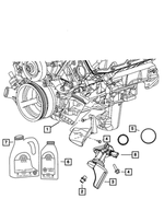 68382403AA - 5.7L Gas; Engine: Oil Filter Adapter for Mopar Image