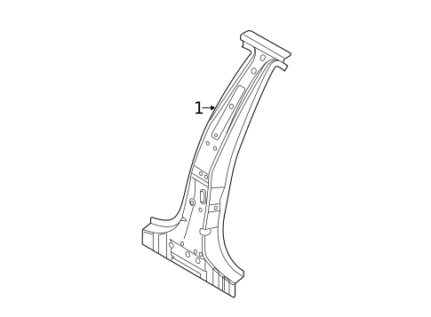 Center Pillar for 2022 Audi S7 Sportback #0