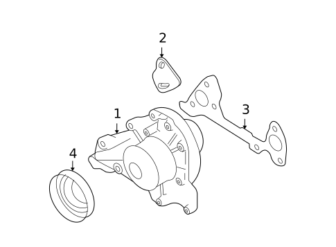 Water Pump for 2008 Hyundai Azera #0