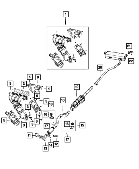 Exhaust System for 2019 Jeep Compass #0