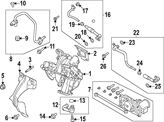 PV4Z8A520B - : Water Inlet for Ford Image