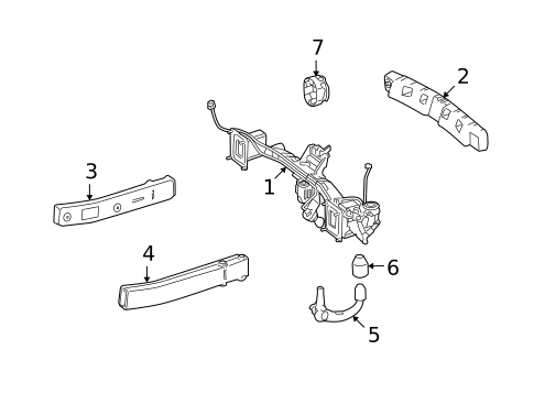 Trailer Hitch Components for 2009 Mercedes-Benz GL550 #0