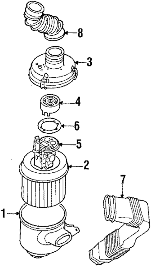 Air Inlet for 1990 Dodge Colt #0