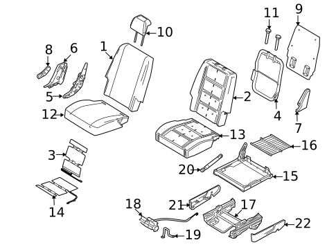 Power Seats for 2009 Ford Taurus X #1