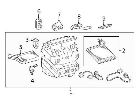 Evaporator Components for 2015 Scion tC #0