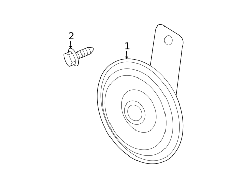 Horn for 2006 Chevrolet Aveo #0