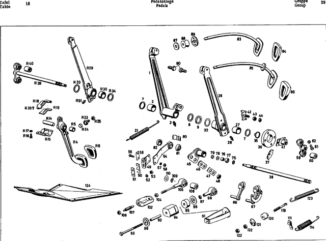 1212902018 - : Brake Pedal for Mercedes-Benz Image