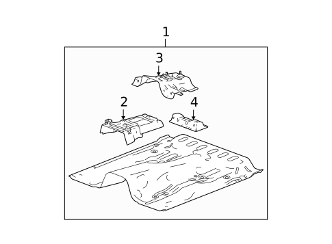 Floor - Cab for 2005 Chevrolet Colorado #2