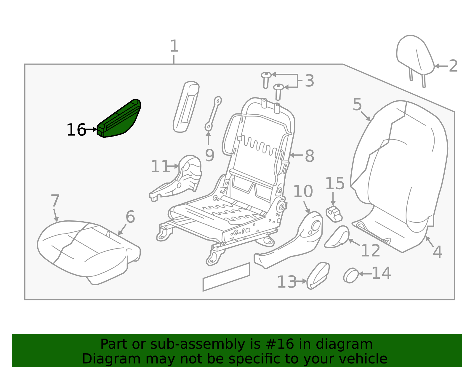 2016-2019 Nissan Versa Seat Back Frame 87750-9KN1C | OEM Parts Online