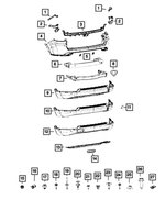 68243701AA - Frame, Bumper and Fascia: Rear Bumper Beam for Jeep: Compass Image