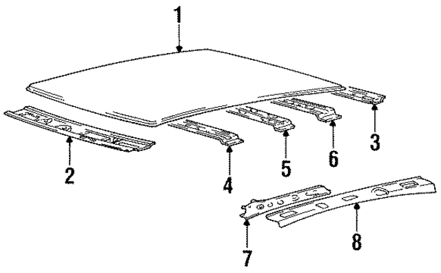 7137122000 - : Side Rail for Hyundai: Accent Image