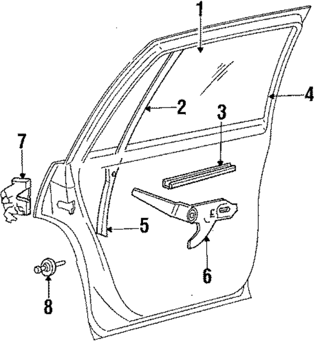 4280685 - Body: Movable Glass for Mopar Image