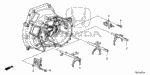 24201RY2000 - Transmission - Manual: FORK, GEARSHIFT (5-R) for Honda Image