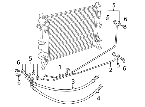 Trans Oil Cooler for 2007 Saab 9-5 #0