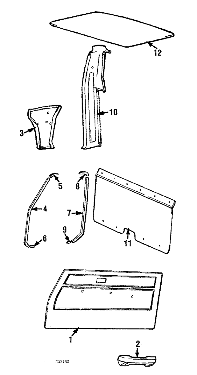 MB212801 - Body: Door Trim for Mopar Image