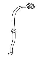 19207376 - : Ebony Rear Seat Belt with Retractor for GM Image