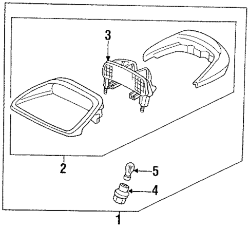 High Mounted Stop Lamp for 1997 Honda Accord #0