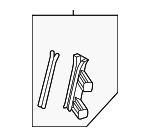 82560BE000 - : Rear Channel for Hyundai: Kona, Kona Electric Image