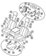 1FF211D5AA - Interior Trim: Front Seat Back for Mopar Image