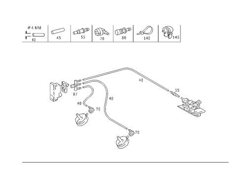 Rear Headrest Adjustment for 1999 Mercedes-Benz CLK430 #0
