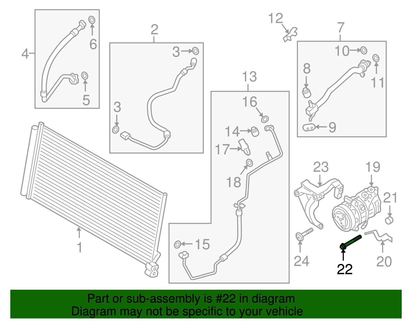 Compressor Mount Bolt - Porsche (N-107-145-01)
