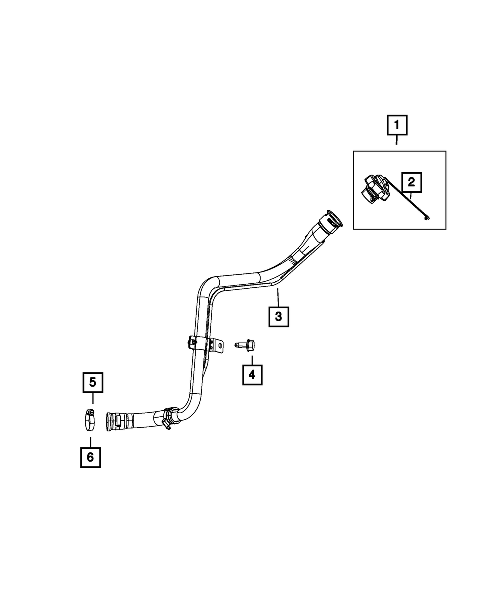 Fuel Filler Tube - Mopar (5085274AD)