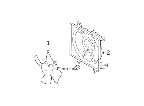 Condenser Fan for 2003 Subaru Outback #0
