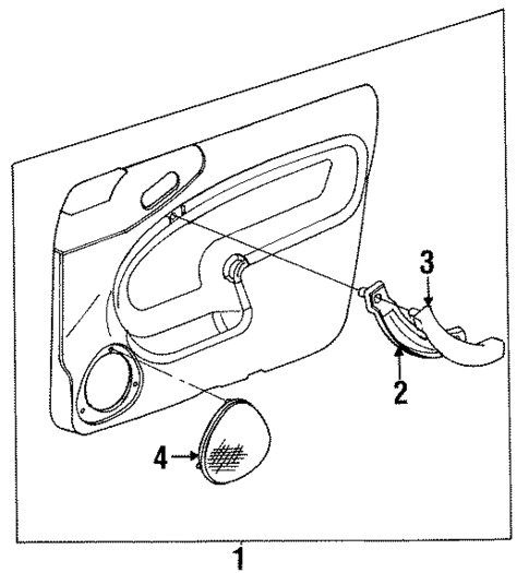 Interior Trim - Front Door for 1998 Saab 900 #0
