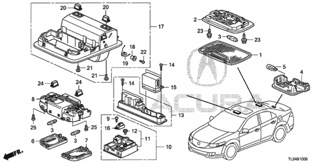 Interior Light for 2012 Acura TSX #0