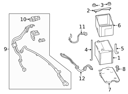 Battery for 2020 INFINITI Q60 #0