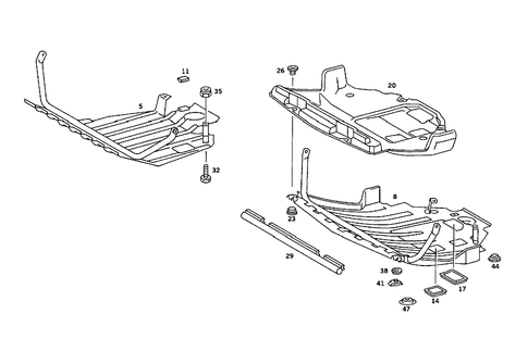 Oil Pan Undershield for 1985 Mercedes-Benz 190E #1