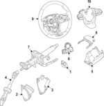 842500E590 - Steering: Switch for Toyota Image image