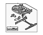 8W0881106AR - Body: Cushion Frame for Audi Image