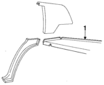 E75Y5446668A7B - Body: Package Tray for Lincoln: Continental Image