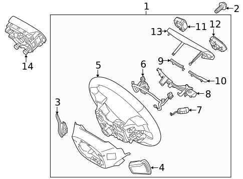 Steering Wheel & Trim for 2018 Genesis G80 #0