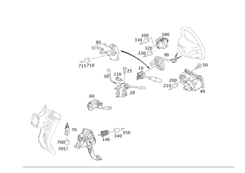 Switch for 2006 Mercedes-Benz CLS500 #0