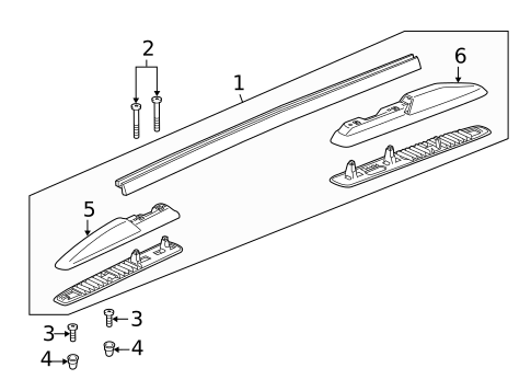 Luggage Carrier for 2017 GMC Acadia Limited #0