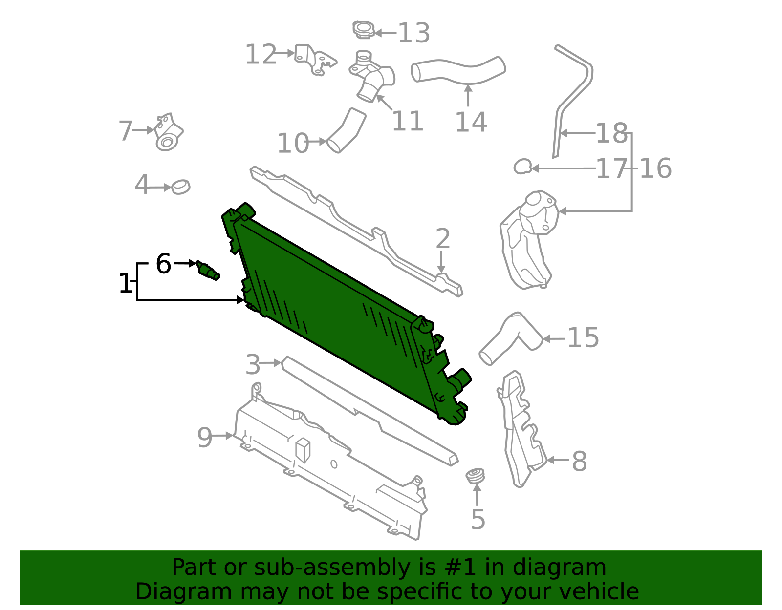 2022-2026 Toyota GR86 2022-2024 Toyota GR86 - Radiator Assembly SU003 ...