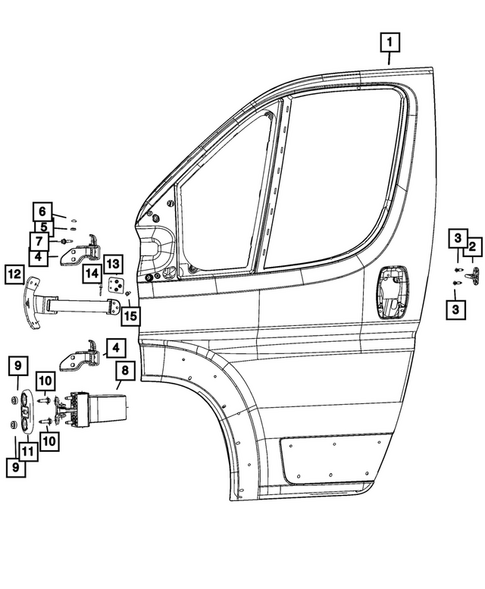 Front Door for 2025 Ram ProMaster 3500 #1