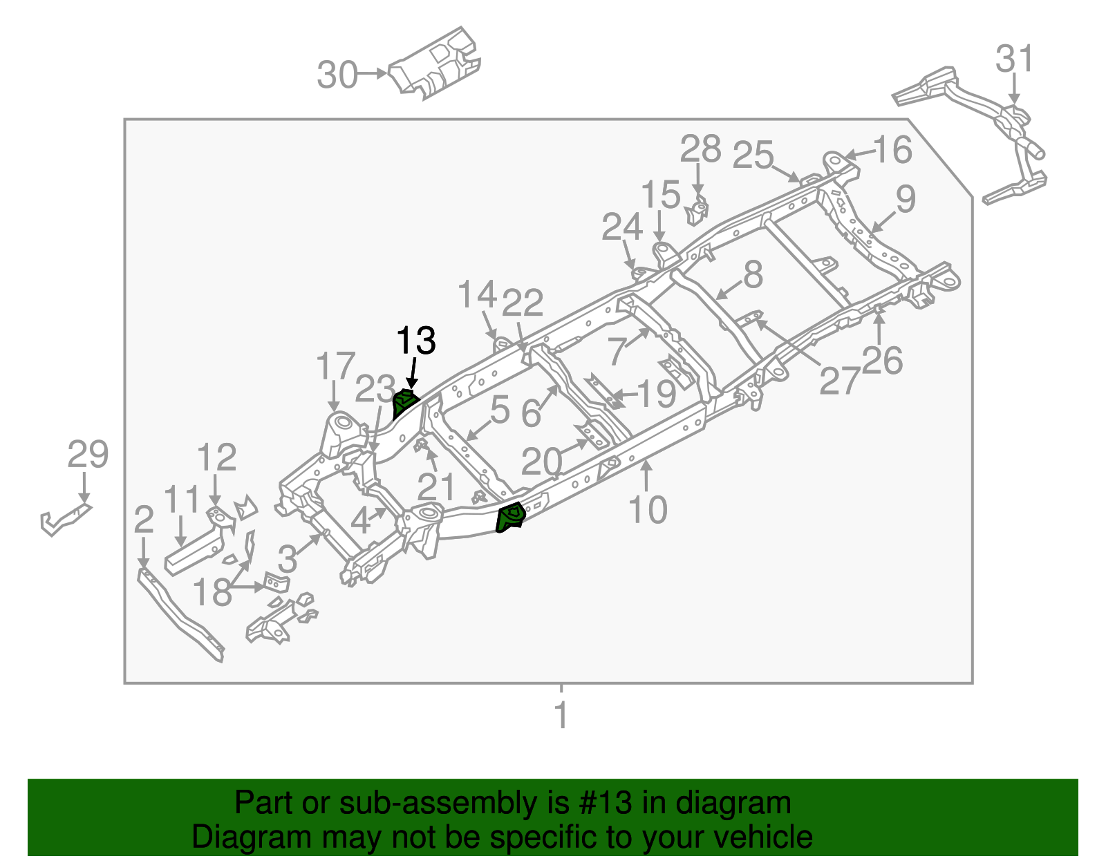 Cab Mount Bracket - Nissan (K5122-1PAMA)