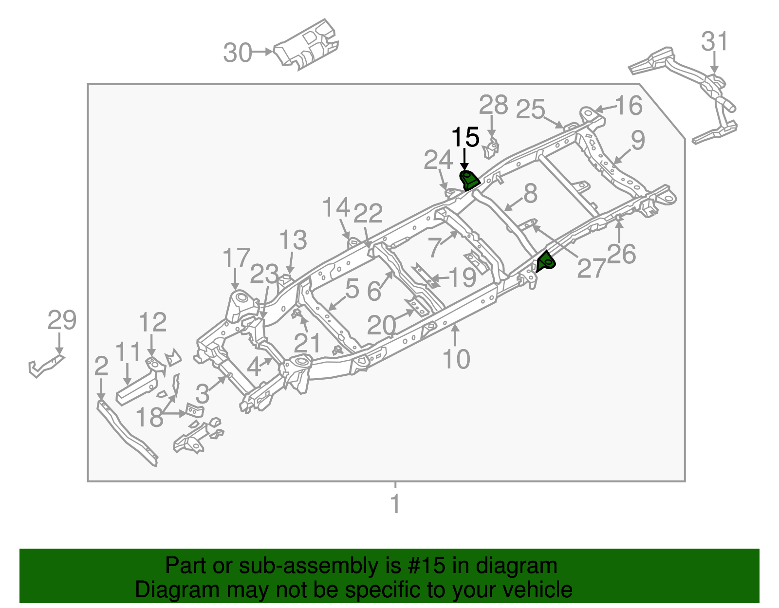 Cab Mount Bracket - Nissan (K5140-1PAMA)