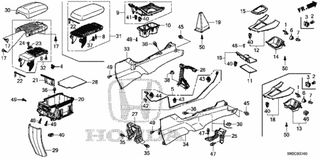 Console for 2015 Honda Civic #0