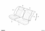52208143945 - Seats: Seat Cover Leather Left for BMW: 525i, 535i Image image