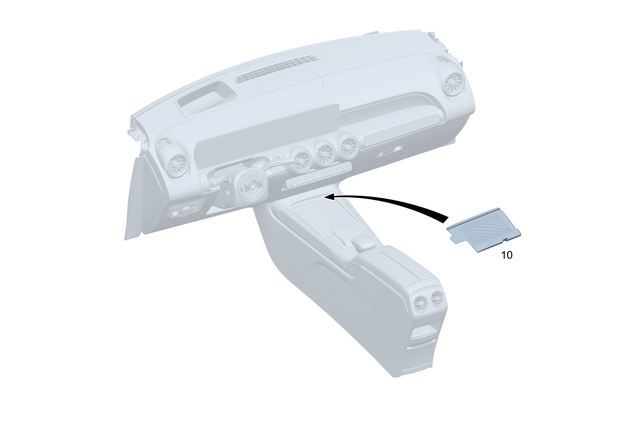 2478231000 - Electrical System: Mobile Phone Cradle for Mercedes-Benz: 180b, GLA250, GLA35 AMG, GLA45 AMG, GLB250, GLB35 AMG Image image