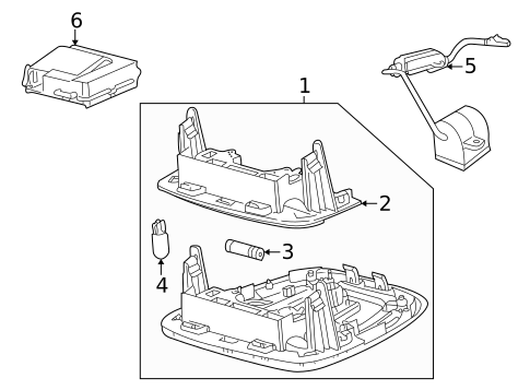 Overhead Console for 2005 Jaguar X-Type #0