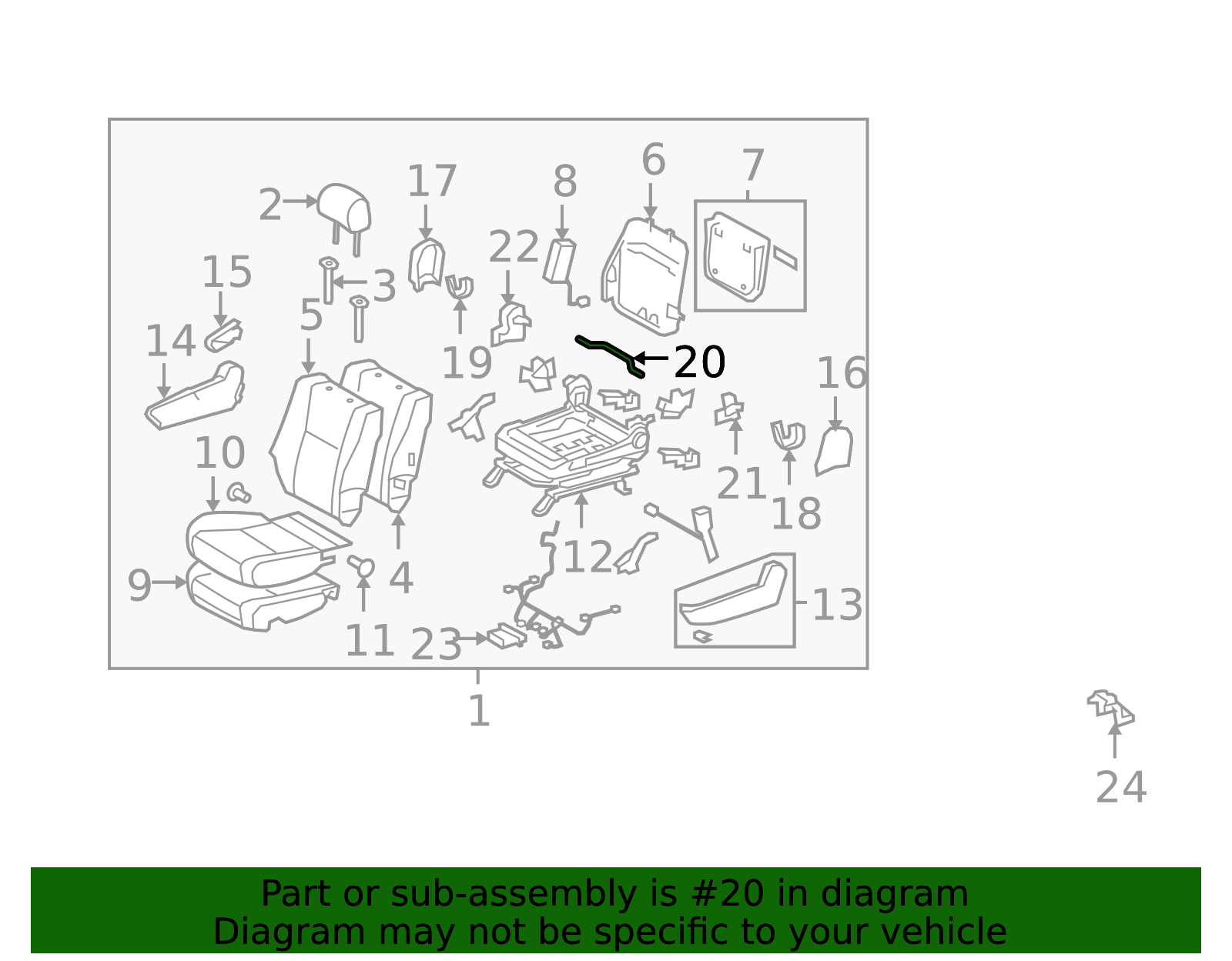 2005-2014 Toyota Lock Rod 72529-AD010 | MotorMotor