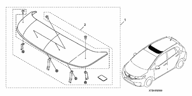 Moonroof Visor for 2016 Honda Fit #0