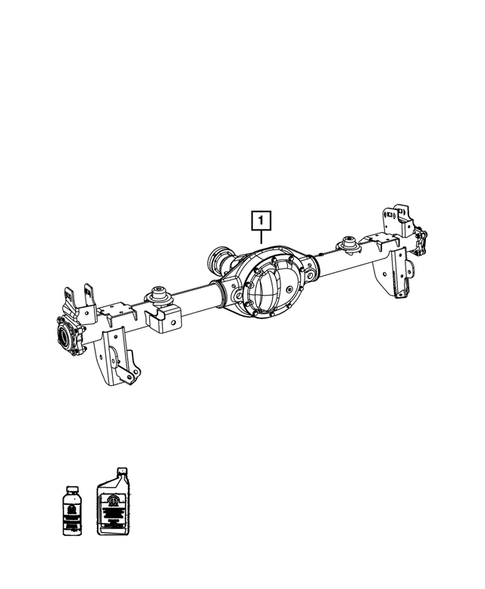 Rear Axle Assembly for 2011 Jeep Wrangler #0