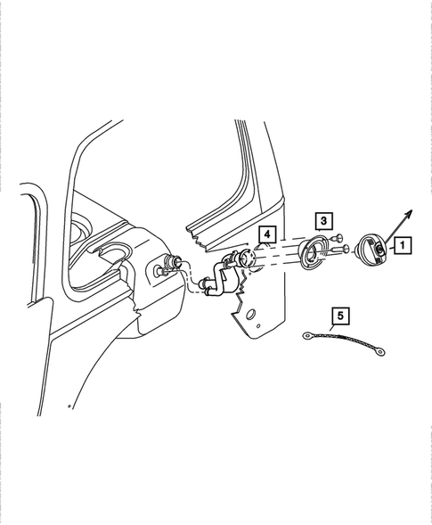 Fuel Tank Filler Tube for 2006 Jeep Wrangler #0