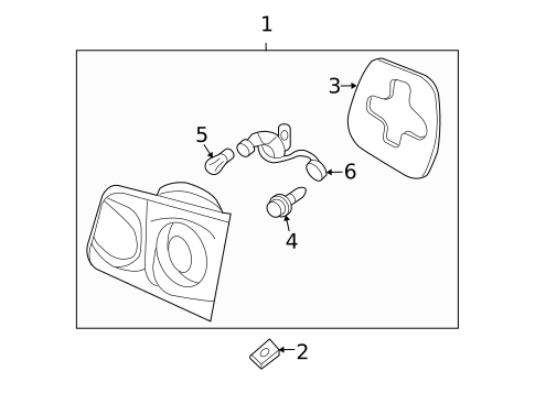 Tail Lamps for 2008 Kia Optima #1